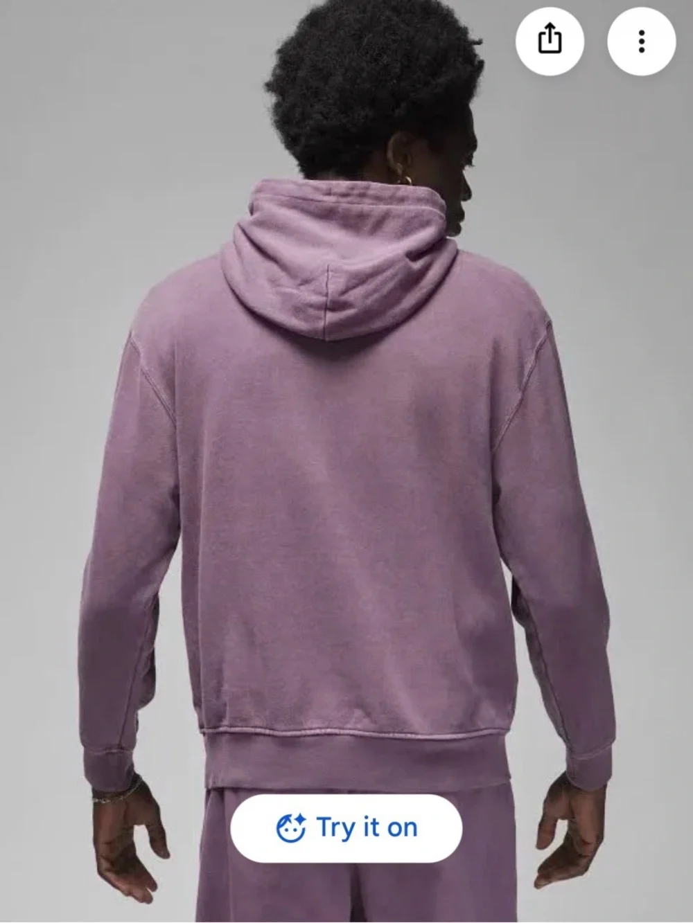 Nike Jordan Washed Lavender Pullover Hoodie